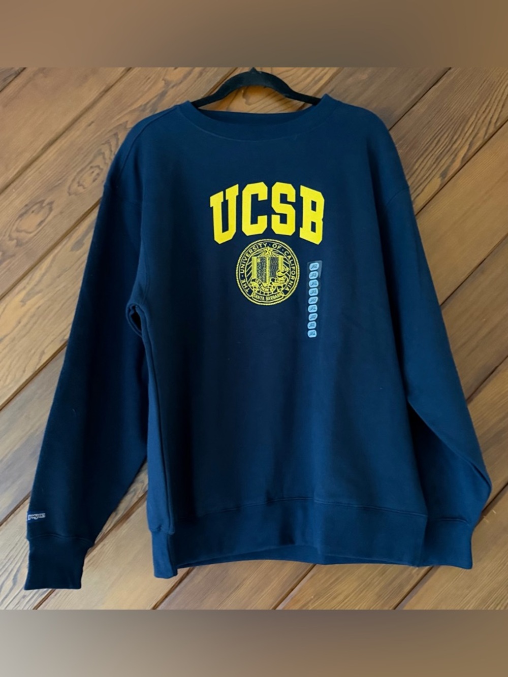 Vintage JanSport UCSB UC Santa Barbara Crewneck Sweatshirt L NWT Spellout